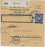 Paketkarte München Nach Söhl/Schönau EF 1948 - Cartas & Documentos
