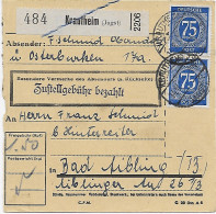 Paketkarte Krautheim/Jagst Nach Bad Aibling MeF 1948 - Briefe U. Dokumente