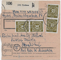 Paketkarte Itzehohe Nach Ottendickel/Haar, 1948, MeF - Briefe U. Dokumente