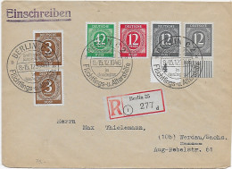 Berlin, Einschreiben Mit Sonderstempel Flüchtlings-und Altershilfe, 1946 -Werdau - Storia Postale