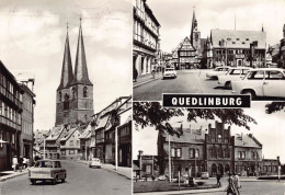 Quedlinburg - Pölkenstraße Und Nikolaikirche Markt Mit Rathaus Bahnhof Autos Trabant - Quedlinburg