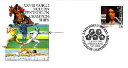 AUSTRALIA - 1985 MELBOURNE 28° Camp. Mondo PENTATHLON MODERNO (tiro Scherma Nuoto Equitazione Corsa) - 4297B - Andere & Zonder Classificatie
