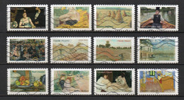 - FRANCE Adhésifs Oblitérés - Série Complète IMPRESSIONNISME 2024 (12 Timbres) - - Used Stamps