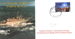 ENVELOPPE CESSION A LA FRANCE DE L' IRIS QUI DEVIENT LE VERSEAU LE 28/03/1997 - ENVELOPPE NUMEROTEE - Posta Marittima