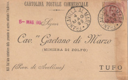 Italy. A210. Francavilla Al Mare. 1899. Annullo Grande Cerchio FRANCAVILLA AL MARE, Su Cartolina Postale Commerciale - Storia Postale