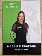 Card Marrit Fledderus - Team Reggeborgh - 2023-2024 - Women Speed Skating Eisschnelllauf Patinage De Vitesse Schaatsen - Wintersport