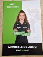 Card Michelle De Jong - Team Reggeborgh - 2023-2024 - Women Speed Skating Eisschnelllauf Patinage De Vitesse Schaatsen - Sports D'hiver