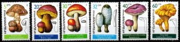 Bulgarien 1987 - Mi.Nr. 3546 - 3551 - Postfrisch MNH - Pilze Mushrooms - Pilze