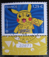 Timbre De France 2024 Pokemon -   Timbre Oblitéré - Oblitérés