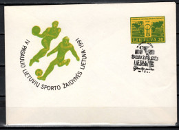 Lithuania 1991 Football Soccer Commemorative Cover - Briefe U. Dokumente