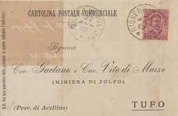 Italy. A210. Rionero In Vulture. 1900. Annullo Grande Cerchio RIONERO IN VULTURE, Su Cartolina Postale Commerciale - Marcofilie