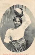 Sri Lanka - Singhalese Girl, Carrying Water Chatty On Head - Publ. Plâté & Co. 277 - Sri Lanka (Ceilán)