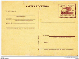 POLOGNE 1963 CARTE BATEAUX NEUF - Postwaardestukken