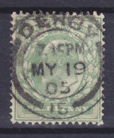 Great Britain 1902 Mi. 103A, ½ P. Edward VII. Deluxe DERBY 1905 Cancel !! - Gebruikt