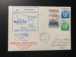 Lettre "TAAF" - 11/03/1995 - 184 - 174 - 171 - TAAF - Kerguelen - Marion Dufresne - Storia Postale