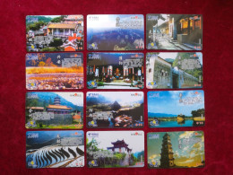 China Phone Cards 12 Telephone Cards In Guilin County Annals - Cina