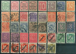 Allemagne Timbres De Services Collection Entre 1903 Et 1944 Oblitérés Belles Oblitérations à Voir (3 Scans ) - Dienstzegels