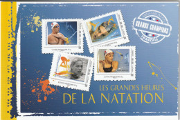 Feuillet Collector Les Grandes Heures De La Natation France 2013 IDT L P 20gr 8 Timbres Autoadhésifs N°218 - Collectors