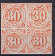 Altdeutschland Thurn & Taxis 25 30 Kreuzer Viererblock Luxus Postfrisch MNH - Other & Unclassified