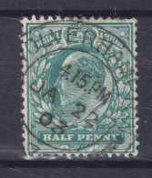 Great Britain 1902 Mi. 102A, ½ P. Edward VII. Deluxe WOLVERHAMPTON 1903 Cancel !! - Used Stamps