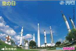 Japan Prepaid Lagare Card 2000 - Kansai Florida Cape Caneveral Rockets Space USA NASA - Japan
