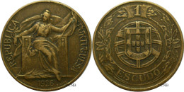 Portugal - République - 1 Escudo 1926 Coins Fendillés - TTB/XF40 - TRES RARE - Mon5331 - Portugal