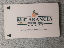 HOTEL KEYS - 2637 - TURKEY - ARANCIA RESORT HOTEL - Hotelkarten