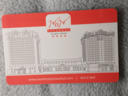 HOTEL KEYS - 2639 - TURKEY - WOW ISTANBUL AIRPORT HOTEL - Cartas De Hotels