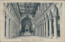 Cr141 Cartolina Benevento Citta'  Duomo Interno  Campania - Benevento