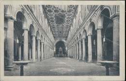 Cr143 Cartolina Benevento Citta'  Interno Della Cattedrale 1933   Campania - Benevento