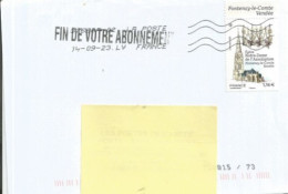 Fontenay Le Comte Seul Sur Lettre - Lettres & Documents