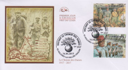 Enveloppe  FDC  1er  Jour    FRANCE     LE  CHEMIN  DES  DAMES     OULCHES - LA  VALLEE - FOULON    2017 - 2010-2019