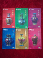 China Phone Cards Cloisonne Porcelain Phone Card Six Complete Sets - Chine