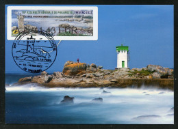 FRANCE (2022) Carte Maximum Card ATM LISA 70 Assemblée PHILAPOSTEL Trégunc, Phare Pointe Trévignon Lighthouse Leuchtturm - 2020-…