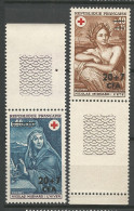 REUNION Croix Rouge N° 388 Et 389 NEUF** LUXE SANS CHARNIERE NI TRACE / Hingeless  / MNH - Neufs