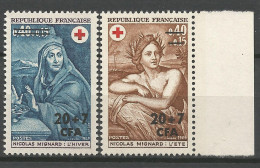 REUNION Croix Rouge N° 388 Et 389 NEUF** LUXE SANS CHARNIERE NI TRACE / Hingeless  / MNH - Unused Stamps