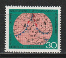 Bund Michel 760 Internationale Meteorologische Zusammenarbeit ** - Unused Stamps