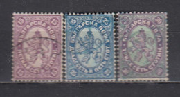 Bulgaria 1882 - Big Lion, 15 St., 25 St., 30 St., Mi-Nr. 17/19, Used - Used Stamps