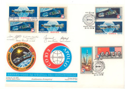 USA URSS 1975 Rare FDC Mixte Apollo Soyouz Emission Commune USA USSR  Apollo Soyuz Joint Issue Mixed FDC - Gemeinschaftsausgaben