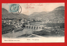 (RECTO / VERSO)  MILLAU EN 1904 - VUE GENERALE - CPA PRECURSEUR - Millau