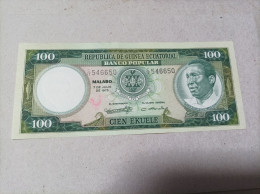 BILLETE GUINEA ECUATORIAL, 100 EKUELE, Año 1975, UNC - Guinée Equatoriale