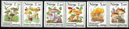 Norwegen Norge 1987-1989 - Freimarken Pilze - Postfrisch MNH - Mushrooms