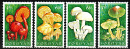 Färöer 1997 - Mi.Nr. 311 - 314 - Postfrisch MNH - Pilze Mushrooms - Paddestoelen