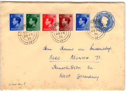 GB 1976, Kpl. Serie Edward VIII In Letztagsverwendung V. Edinburgh N. München - Sonstige & Ohne Zuordnung