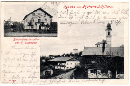 Gruss Aus Hohenschäftlarn M. Bahnhofs Gaststätte, 1907 Gebr. Sw-AK - Andere & Zonder Classificatie