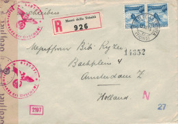 Lanz [Locarno] Monti Della Trinita 1944 > Amsterdam - Zensur OKW - Briefe U. Dokumente