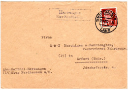 DDR 1952, Landpost Stpl. HARZUNGEN über Nordhausen Auf Brief M. 24 Pf. - Lettres & Documents