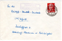 DDR 1953, Landpost Stpl. RÜSTUNGEN über Heiligenstadt Auf Brief M. 24 Pf. - Brieven En Documenten