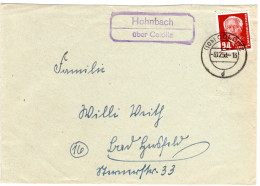 DDR 1953, Landpost Stpl. HOHNBACH über Colditz Auf Brief M. 24 Pf. - Storia Postale