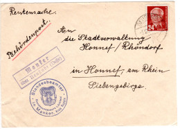 DDR 1950, Landpost Stpl. MANKER über Neustadt (Dosse) Auf Brief M. 24 Pf. - Storia Postale